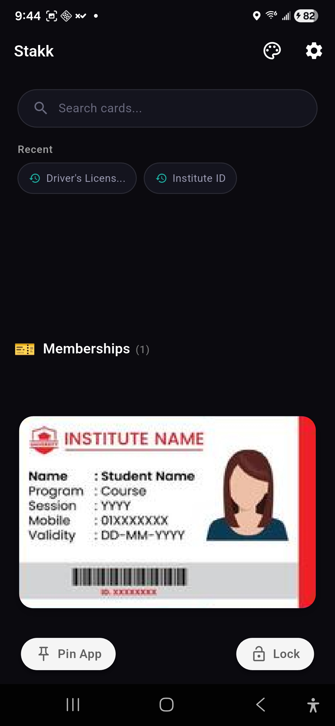 Stakk presentation mode